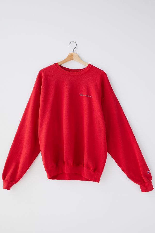 Champion red clearance cropped sweater