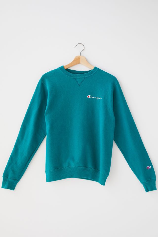 Vintage Champion Turquoise Crew Neck Sweatshirt