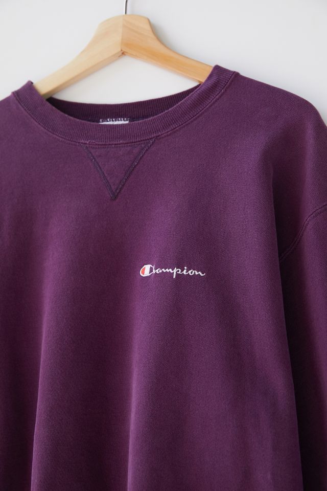 Dark purple best sale champion sweatshirt