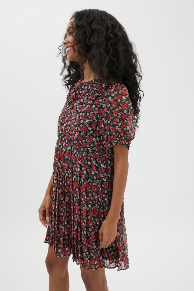Robe plissée de style babydoll à fleurs En Saison #2