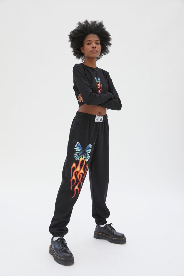NEW girl ORDER Butterfly Jogger Pant Urban Outfitters