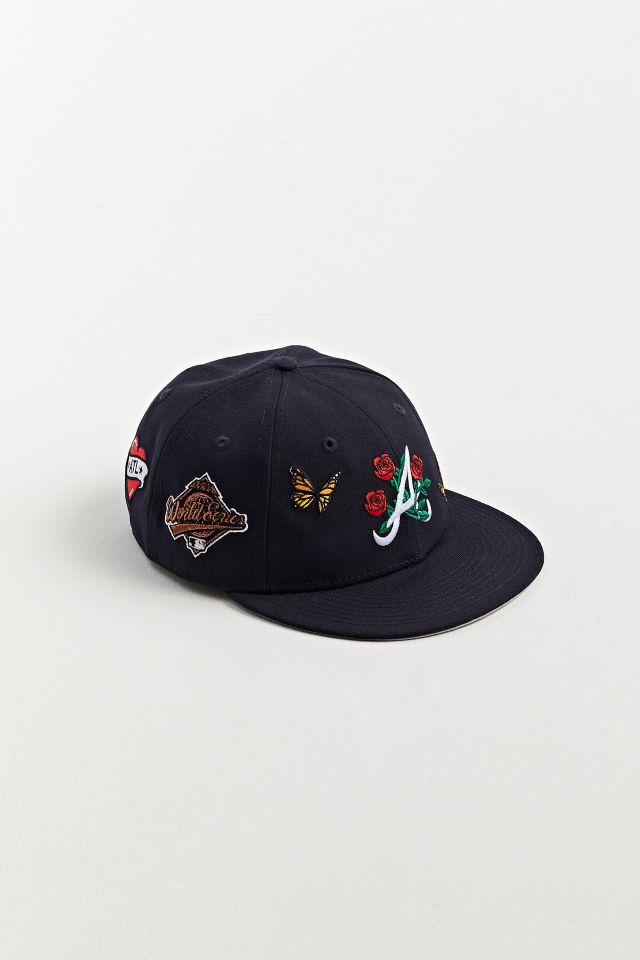 New Era UO Exclusive Atlanta Braves Butterfly Patch Snapback Hat