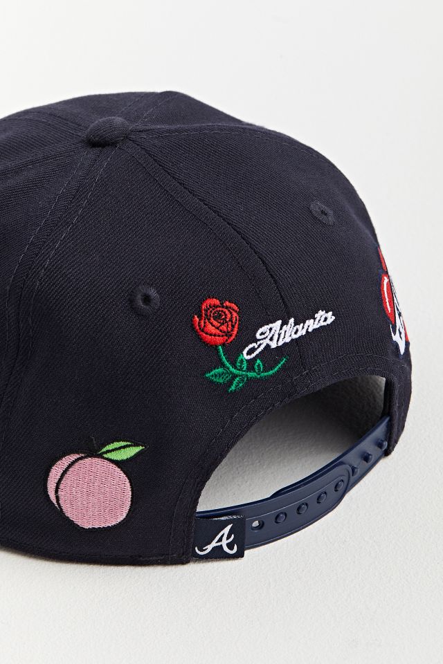 New Era UO Exclusive Atlanta Braves Butterfly Patch Snapback Hat #4