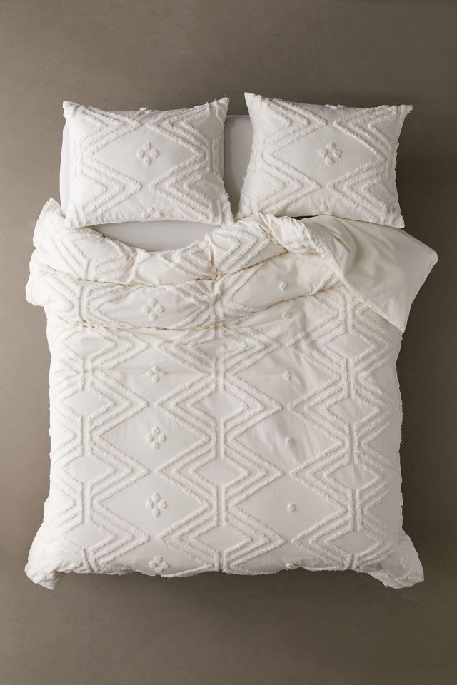 Housse de Couette Matelassée Chevron #1