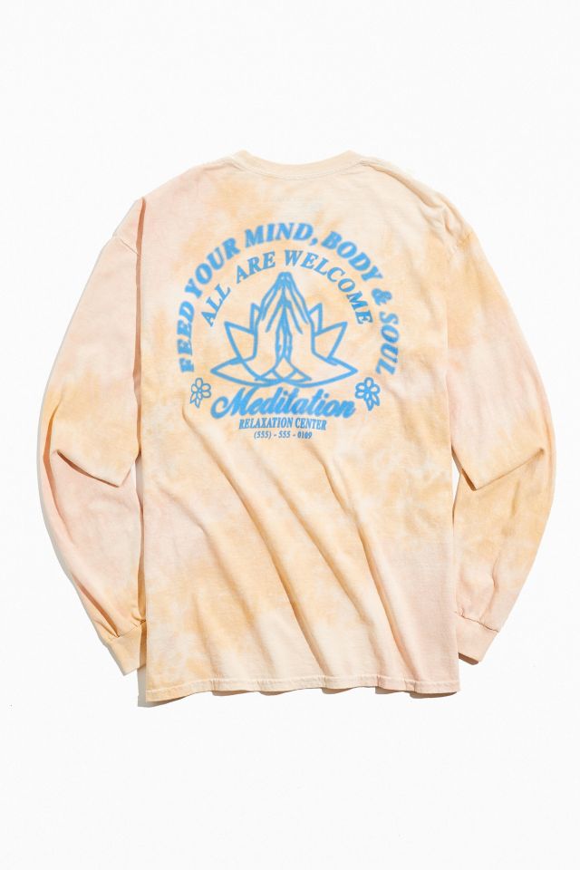Meditation Center Tie-Dye Long Sleeve Tee