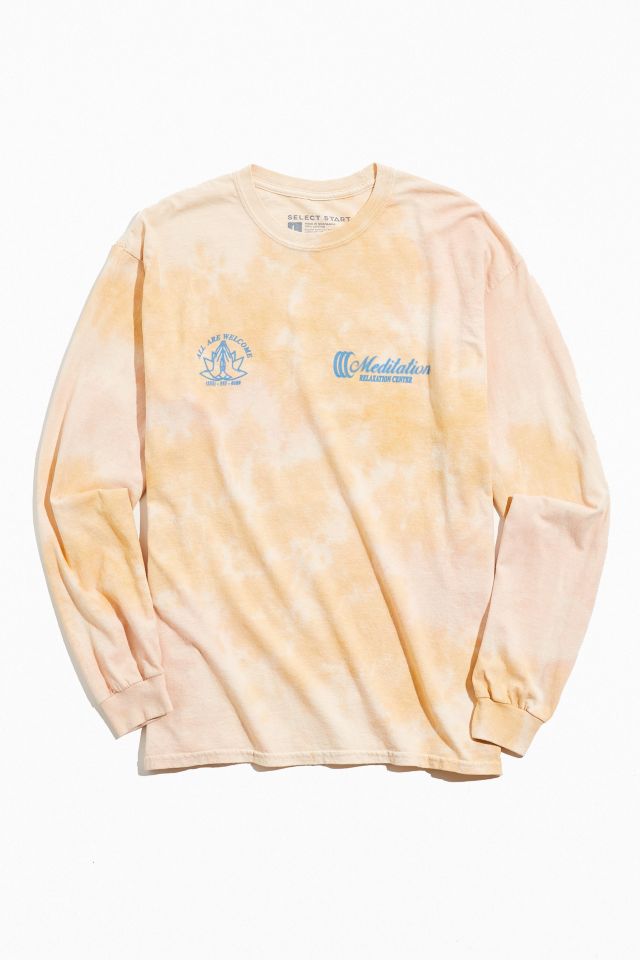 Meditation Center Tie-Dye Long Sleeve Tee #1