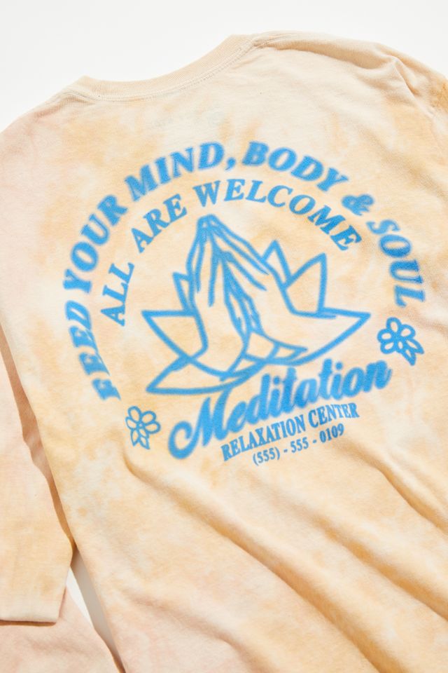 Meditation Center Tie-Dye Long Sleeve Tee #3