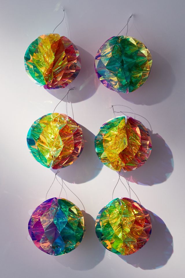 MoMA Iridescent Honeycomb Christmas Ornament Set #2
