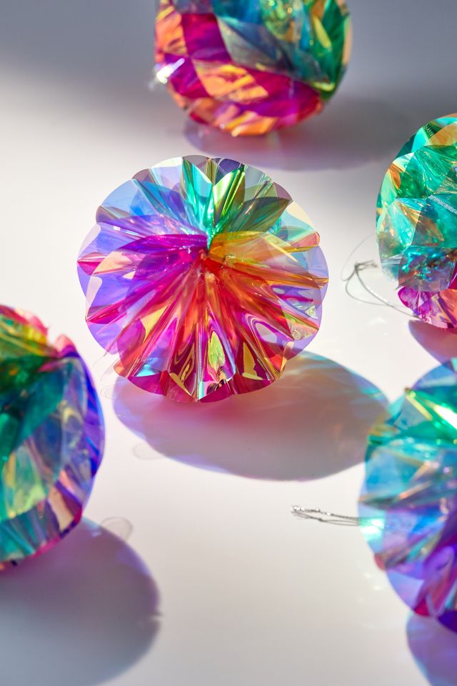 MoMA Iridescent Honeycomb Christmas Ornament Set #3