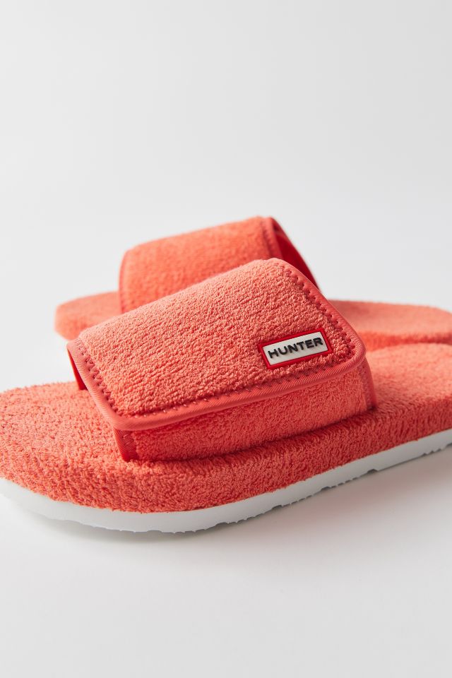 Hunter Terry Towelling Platform Slide Sandal | Urban Outfitters