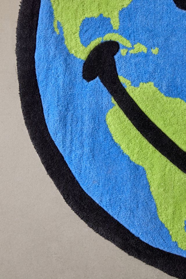 Chinatown Market X Smiley Globe Plush Rug #3
