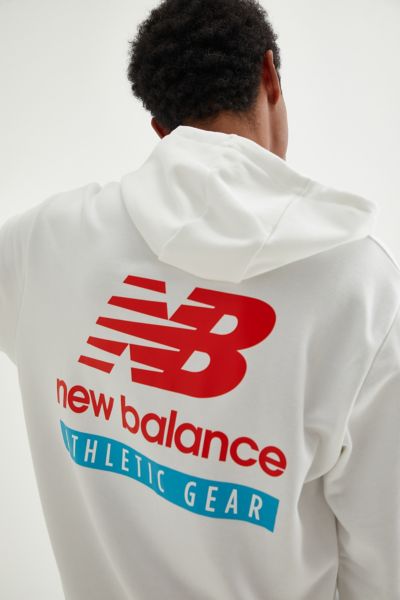 Red new balance online hoodie