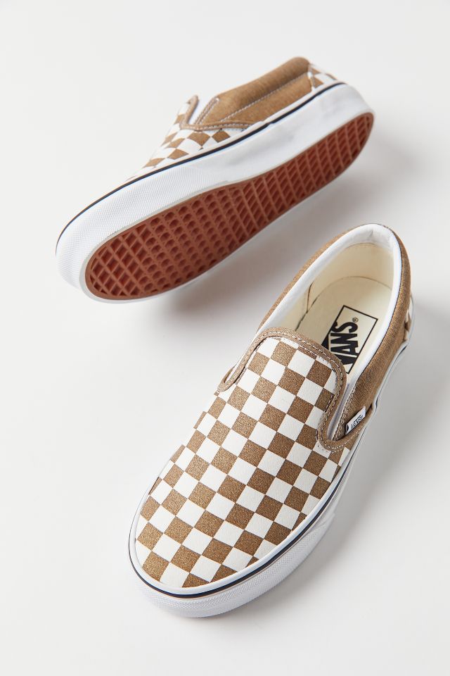 Vans checkered outlet brown