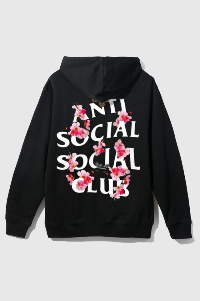 Anti social social discount club cancelled hoodie black