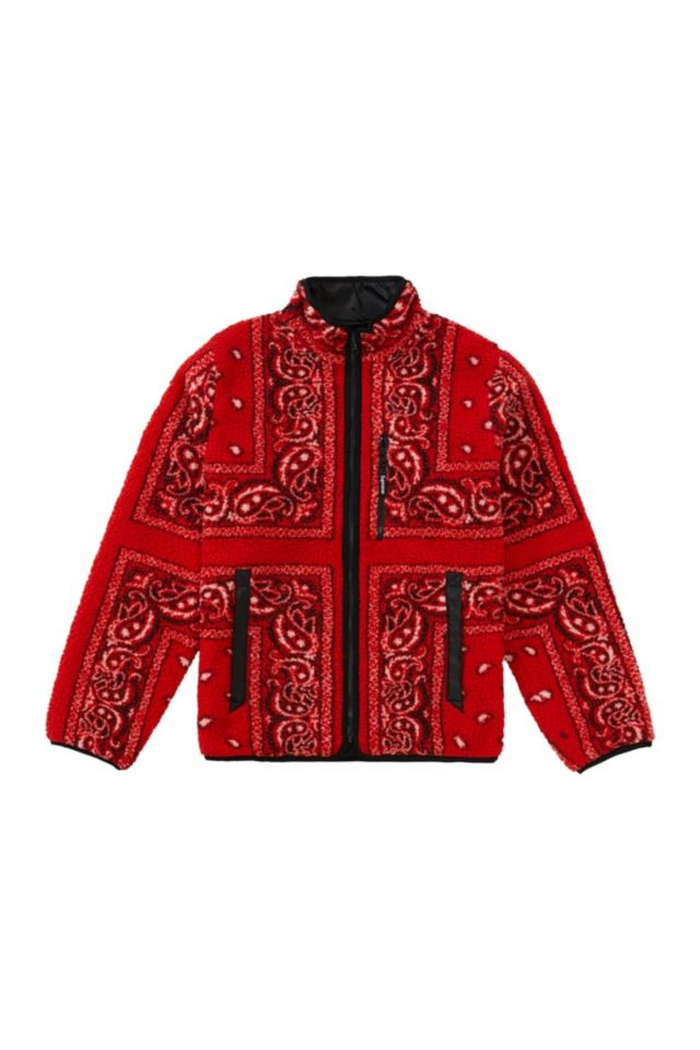 Supreme reversible hot sale bandana fleece jacket