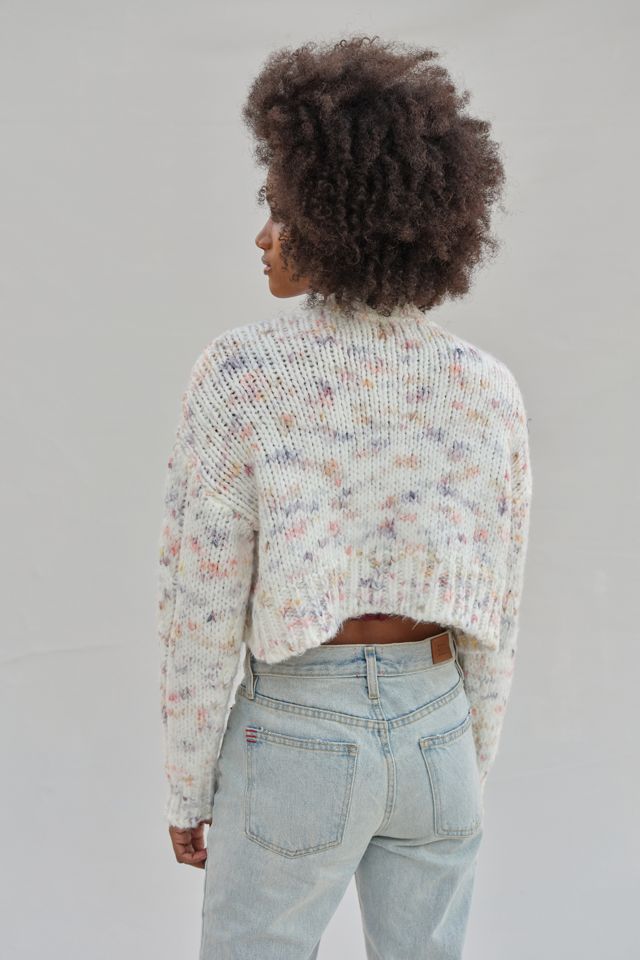 UO Cameron Cropped Cable Knit Cardigan #3