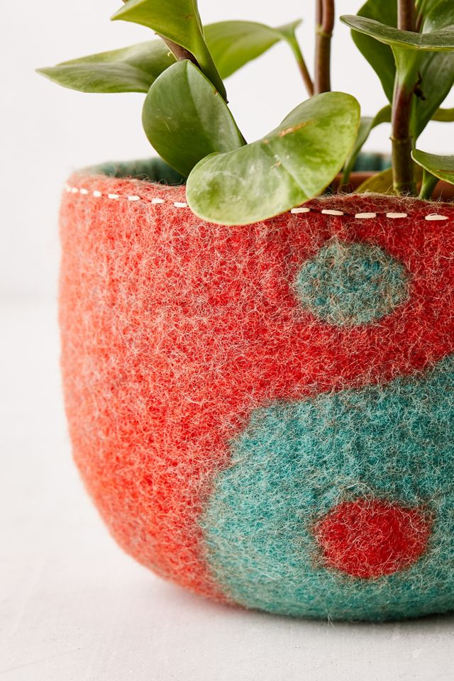 Felted Planter Cover #2