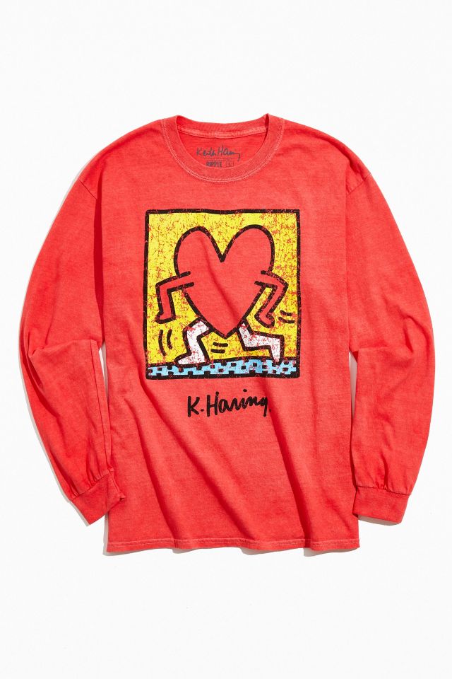 keith haring running heart