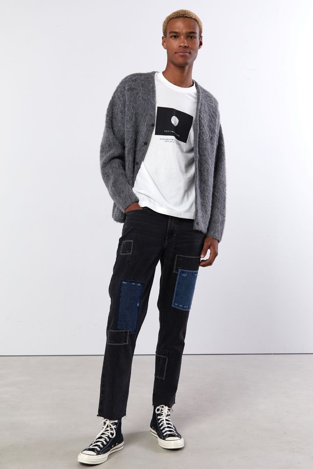 BDG Dad Jean – Black Patchwork #2