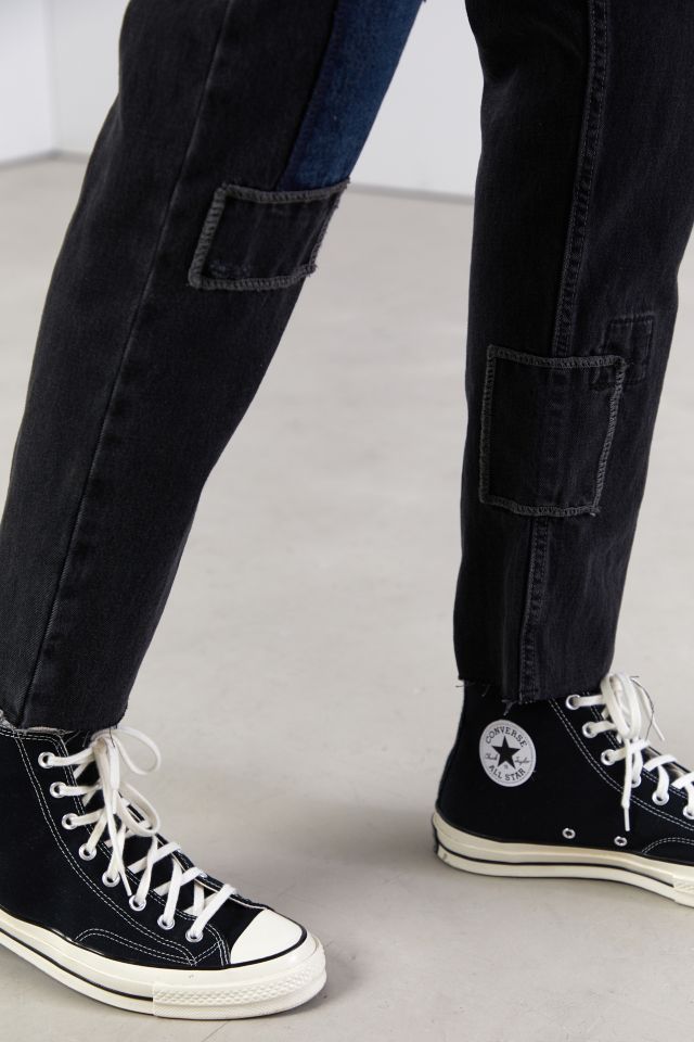 BDG Dad Jean – Black Patchwork #5