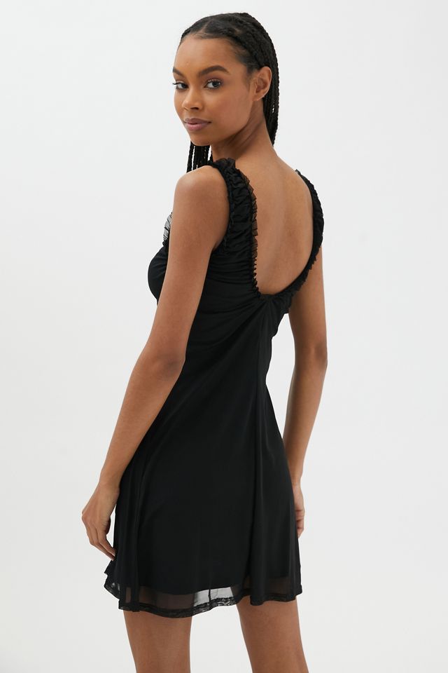UO Maxwell Mesh Mini Dress | Urban Outfitters