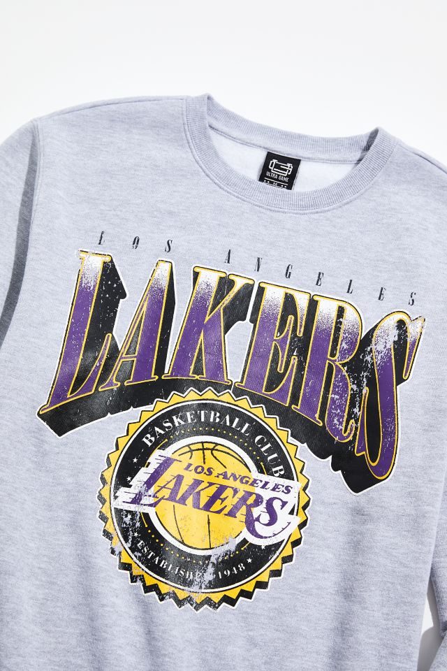 Urban Outfitters Lakers Vintage Tie-dye Crew Neck Sweatshirt in