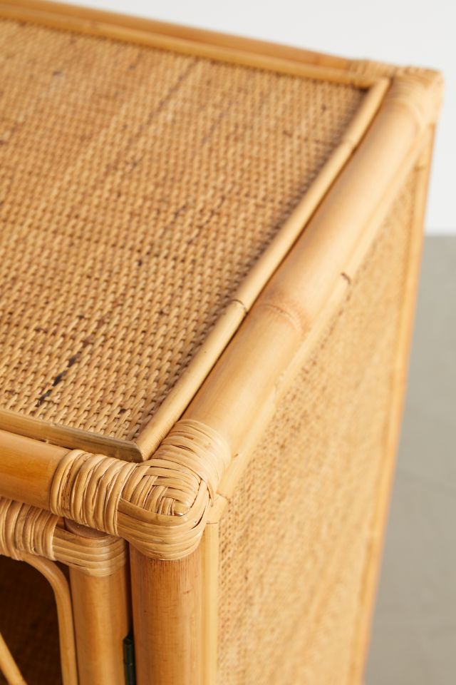 Melody 4-Door Rattan Storage Cabinet #3