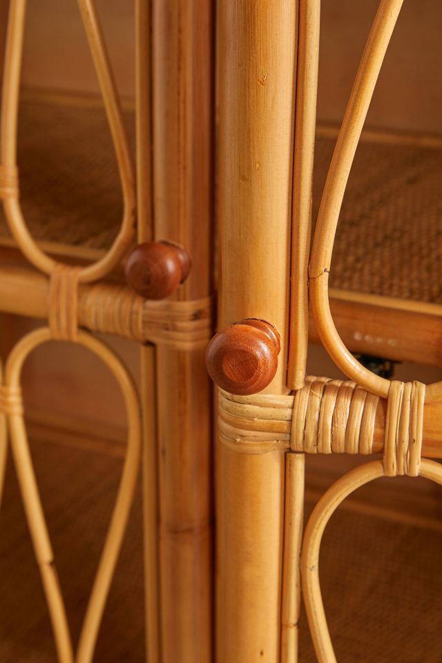 Melody 4-Door Rattan Storage Cabinet #4