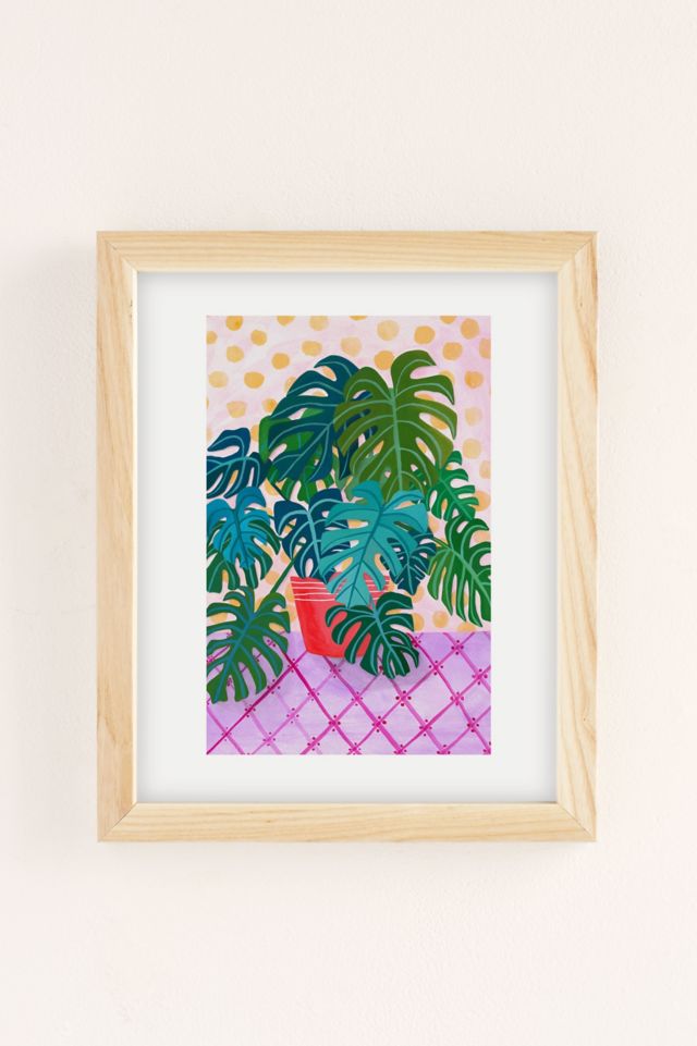 Sewzinski Monstera Houseplant Art Print #1