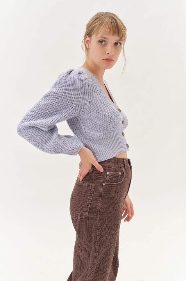 UO Puff Sleeve Cardigan #1