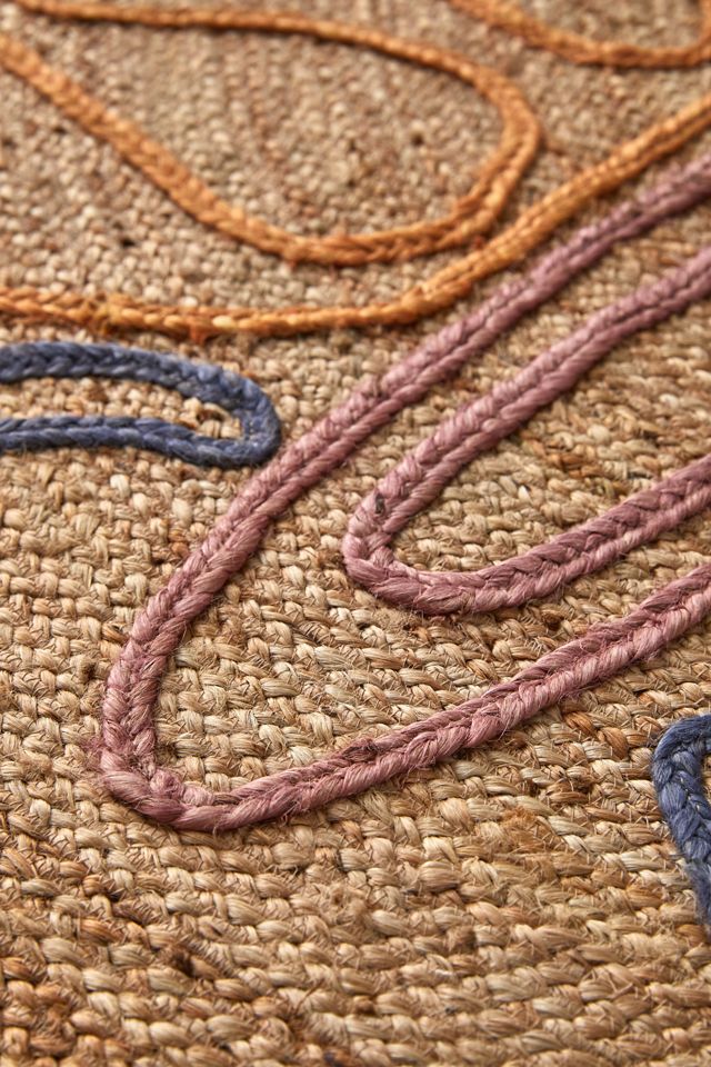 Butterfly Roping Jute Rug #2
