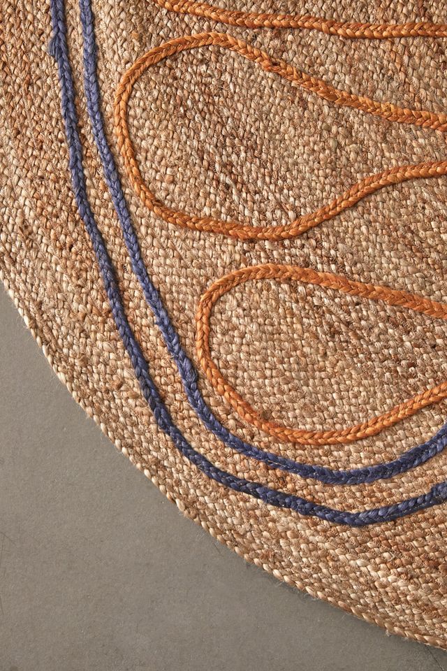 Butterfly Roping Jute Rug #3
