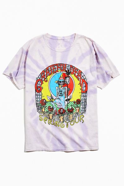 Urban Outfitters Grateful Dead La Dodgers Tie-dye Tee In Blue