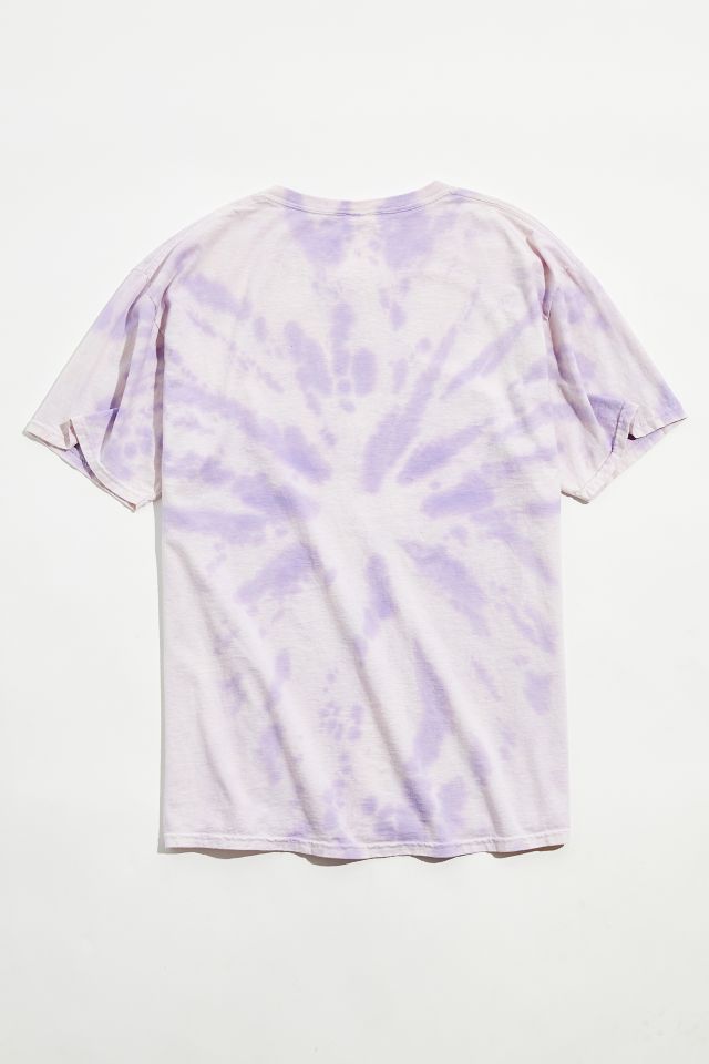 Grateful Dead Space Bears Tie-Dye T-Shirt Dress in Purple, Women's at Urban Outfitters