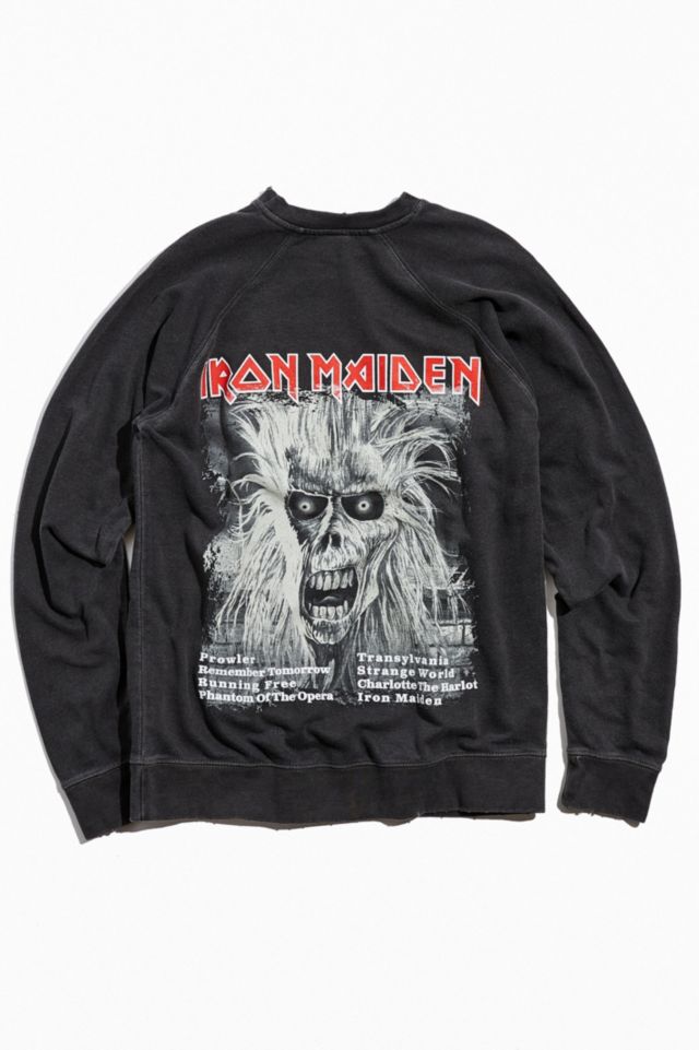 Iron Maiden Distressed Crew Neck Sweatshirt #1