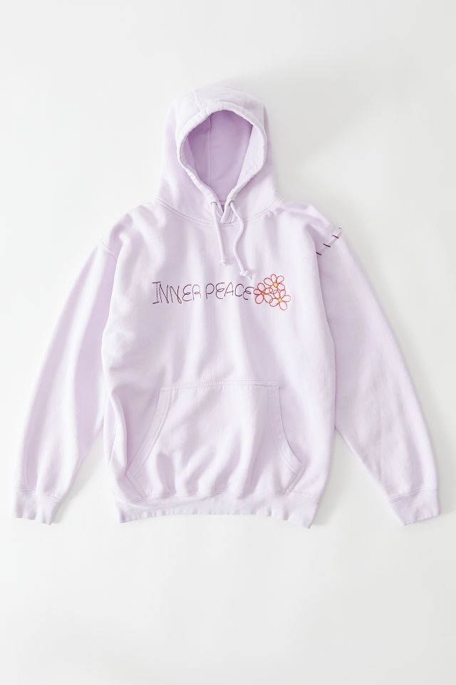 Inner Peace Embroidered Hoodie Sweatshirt