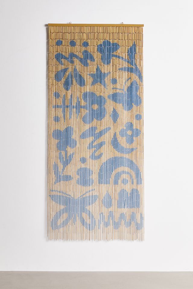 Shapes Medley Bamboo Beaded Curtain #1