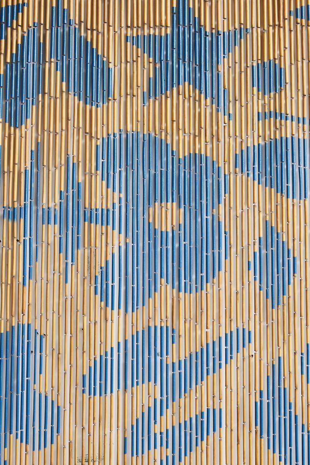 Shapes Medley Bamboo Beaded Curtain #2