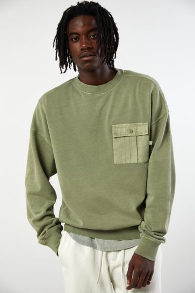 Crew neck sweatshirt with pocket hotsell