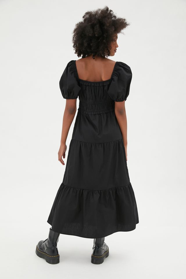 Robe Mi-Longue RAHI Zoomie à Manches Bouffantes #1