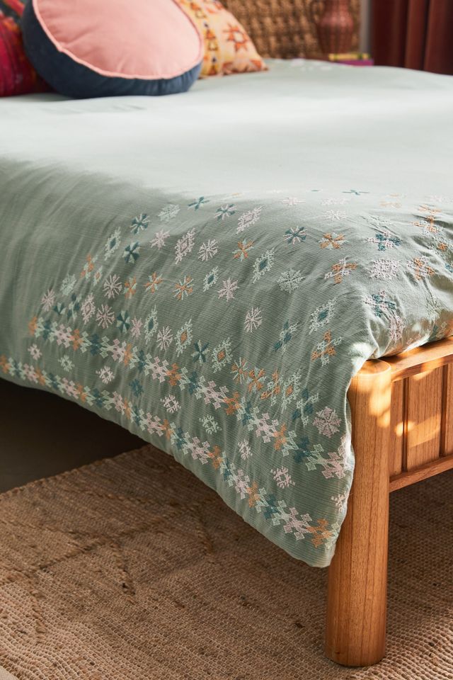 Moira Embroidered Cross-Dyed Duvet Cover #3
