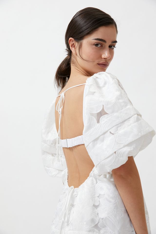 For Love & Lemons Evelyn Jacquard Babydoll Mini Dress #1
