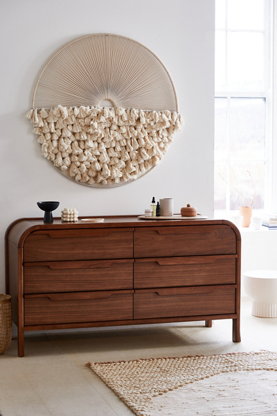 modern boho dresser urban outfitters Marienne 6-Drawer boho dresser decor ideas