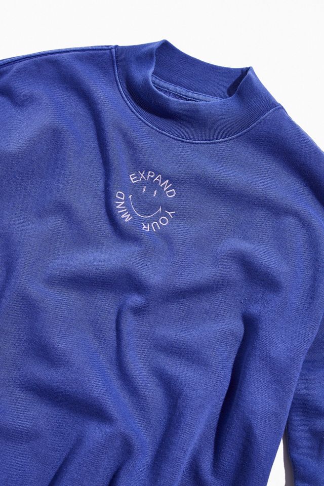 Expand Your Mind Embroidered Crew Neck Sweatshirt #1
