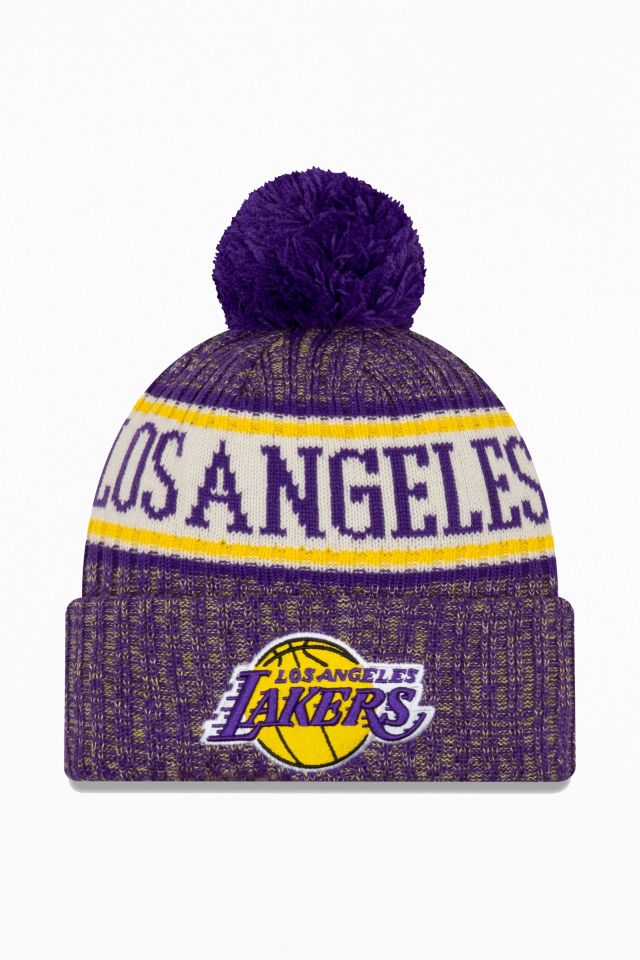 New Los Lakers Pom Beanie | Urban Outfitters