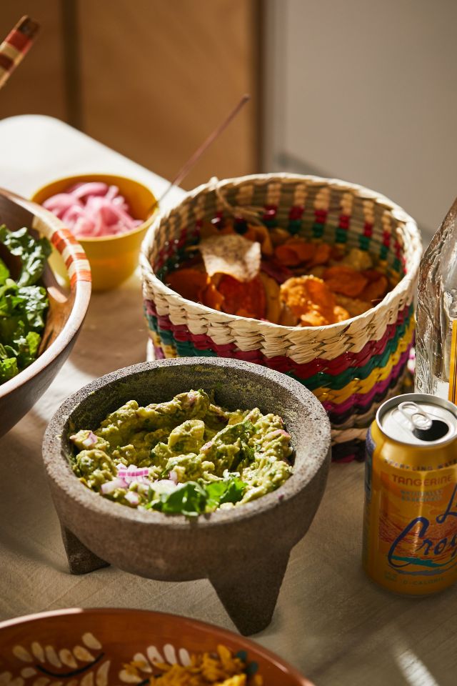 Ensemble de mortier, pilon et panier pour tortilla Verve Culture