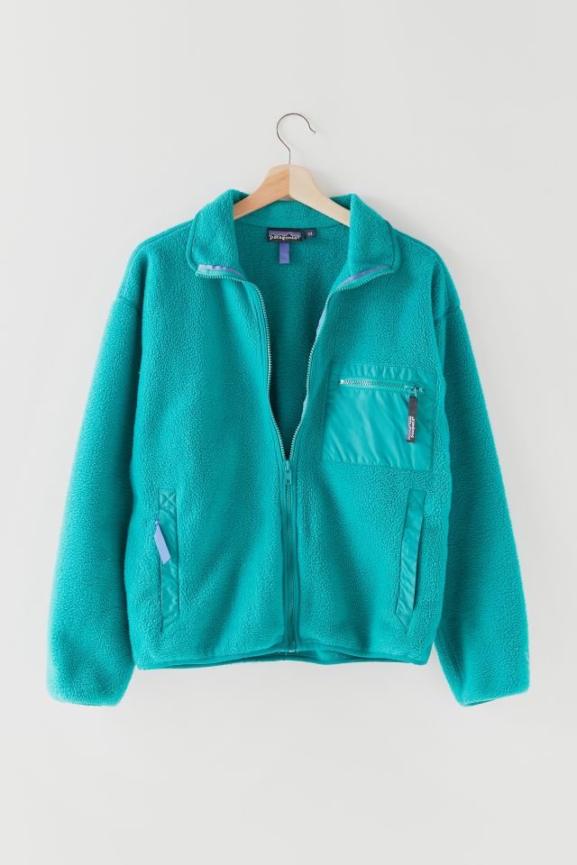 Patagonia store teal fleece