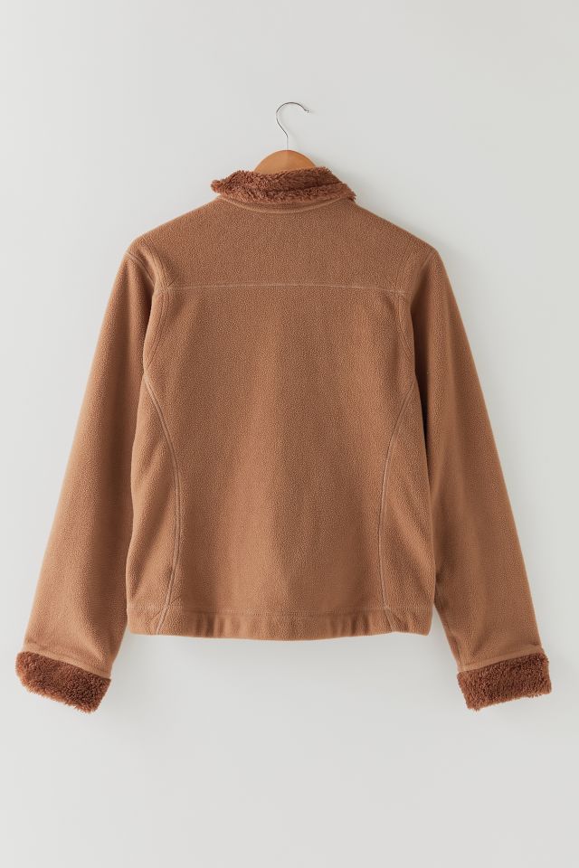 Vintage Patagonia Light Brown Fleece Jacket #1