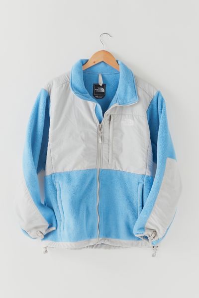 The North Face Color Block Fleece Long Jacket in White