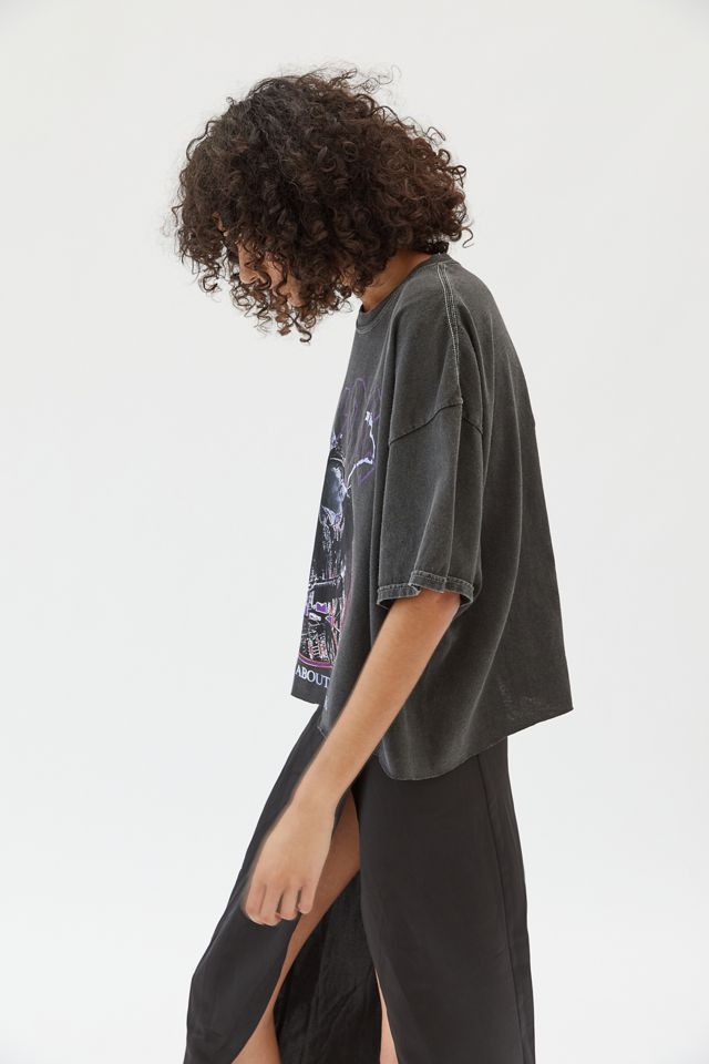 AC/DC For Those About To Rock Glitter Boxy Tee | Urban Outfitters